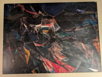 Abstract Oil On Paper - Avigdor Arikah (27E)