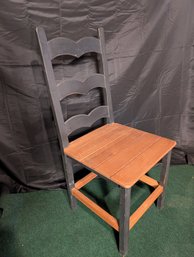 Stained Pine Shaker Influenced Side Chair W/Slats (34E)