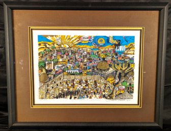 'Next Year In Jerusalem' By Charles Fazzino 3-D Serigraph (7E)