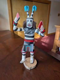 NatAm Kachina Doll Clown - Signed (Lot 6M)
