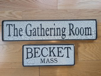 2x Signs By Jones Rustic Sign Co USA (lot 67M)