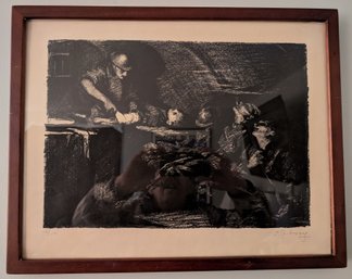 'First Aid Station At Seicheprey', WWI Lithograph (10 E)