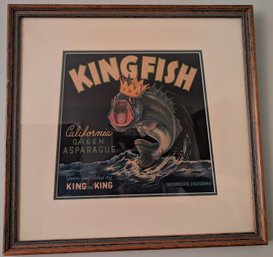 Framed Vintage Produce Label (16E)