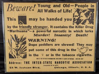 1970's Anti-Drug Poster (33E)