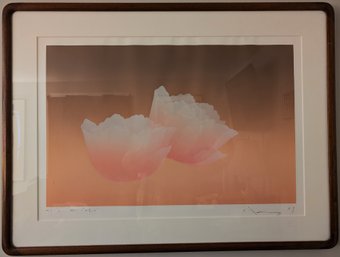 Kozo Inoue Signed Serigraph From Eclosion Rose Series (39E)