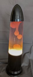 Retro Rocket Shaped Lava Lamp (52E)