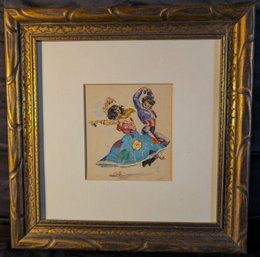 Vintage Flamenco Dancers Lithograph (53E)