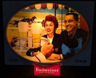 Early 1960's Budweiser Bar Sign (56E)