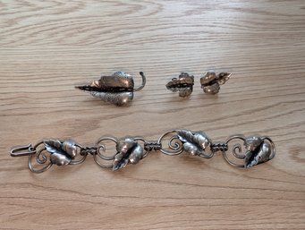 Sterling Silver Leaf Set (27M)