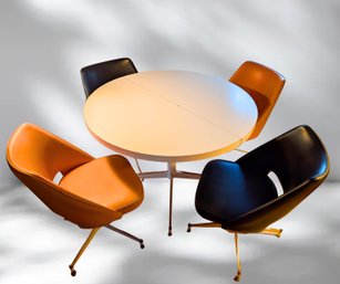 Vintage Table And 4 Chairs By B Brody Seating Co (Lot 13M)