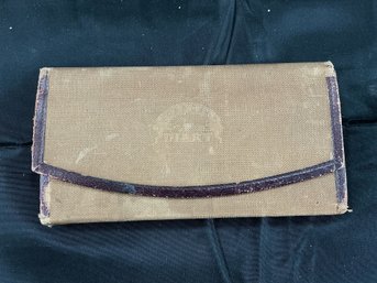 Rare Antique 1892 Standard Diary, Cloth Bound Leather Trim