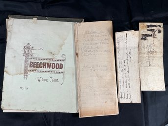 Miscellaneous Ephemera, Letters From 1844, 1845, Plus Doctors Lecture Notes-academy Of Medicine 1895