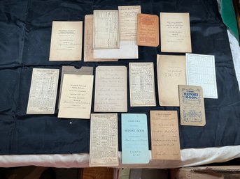 Large Lot Of Old Report Cards, Early 1900s