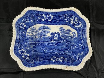 Spode Tower Blue Transferware Serving Dish