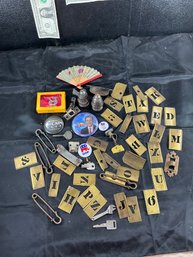 A Lot Of Stuff From Pinbacks To Hardware