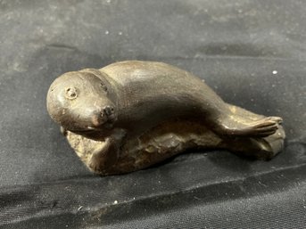 Bronze Seal Figure 3 In Length