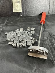 Customizable Meat Branding Iron Featuring Interchangeable Metal Letters For Personalized Branding For Burgers