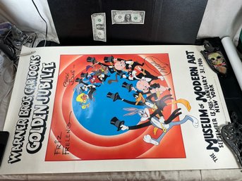 1985 Warner Bros. Cartoons Golden Jubilee Poster For A Museum Of Modern Art Exhibit
