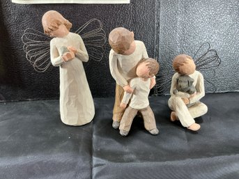Three Willow Tree Figurines