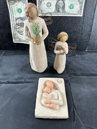 Three Willow Tree Figurines 'Everyday Is A Miracle', 'Angel Of Learning, 'Gracious'