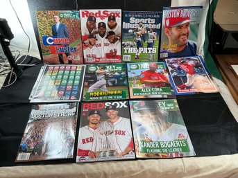 Vintage Boston Red Sox Magazines And Scorebooks