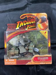 2008 Hasbro Indiana Jones Last Crusade German Soldier With Motorcycle Action Figure Set
