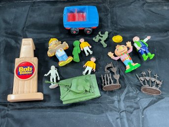 Lot Of Figures And Accessories Including Original Playschool, Bob The Builder And Block Head Car RB
