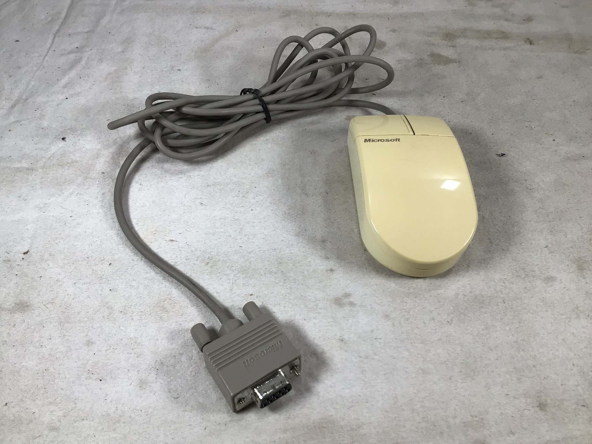 Vintage Original Genuine Microsoft Serial PS/2 Compatible Mouse, Good ...
