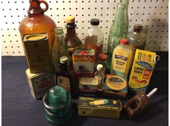 Lot Of Household Vintage Advertising Collectibles