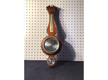 Good Condition Working 21 Inch Tall Barometer