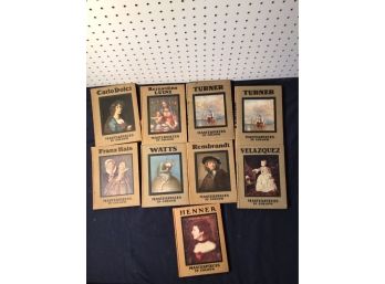 Lot Of 9 Artists Reference Books, Early 20th Century See Photo For Artists