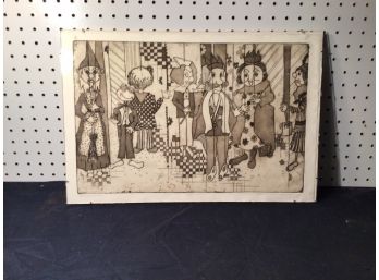 Limited Edition Signed Mid Cent Modern Art. Joan W. Freidman