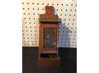 Antique 18th To Early 19th Century PIPE BOX. In Pine