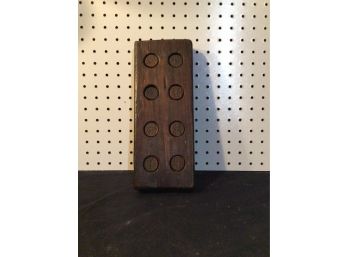 Antique Asian Wooden Butter Mold - Unusual Form