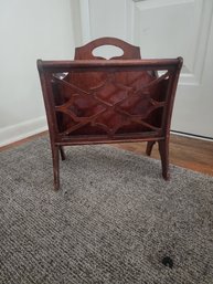 Vintage Solid Wood Magazine Rack