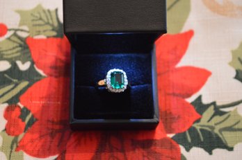 Emerald Cut - Costume Cocktail Ring  New Item Added 12/2/25