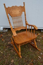 Lovely Oak Rocking Chair