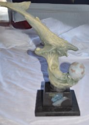 Thar She Blows - Carved  Blue Whale  Collectible