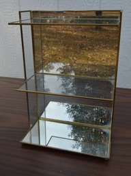Glass Mirrored Display Shelf  -Perfect For Your Mini Collectibles You Like To Show Off