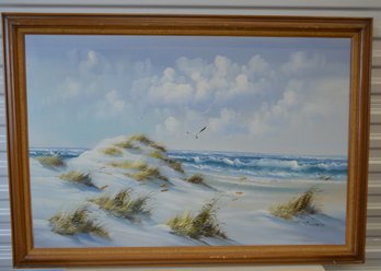 Seascape Oil On Canvas By Scott Nitzer