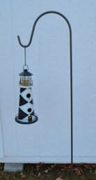Light House Themed Bird House With Shepards Hook