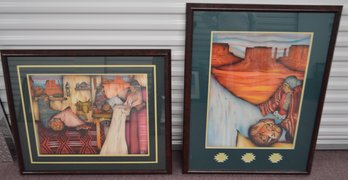 Southwestern Navajo Art - Signed