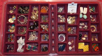 Large Assortment Of Pierced Earrings