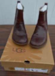 Ugg Low Leather Boots Size 8