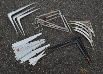 Assorted Metal Brackets To Hang Those Shelves  & Stay Organized