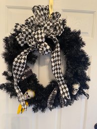 Black Halloween Wreath