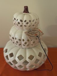 Porcelain Stacked Pumpkin