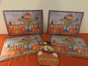 Scarecrow Placemats And Wall Decor