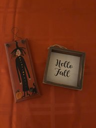 Little Halloween & Fall Plaques