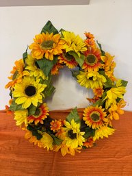Sunny Sunflower Wreath